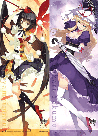 射命丸文（第二弾）＆八雲紫（第二弾）東方等身大タペストリー